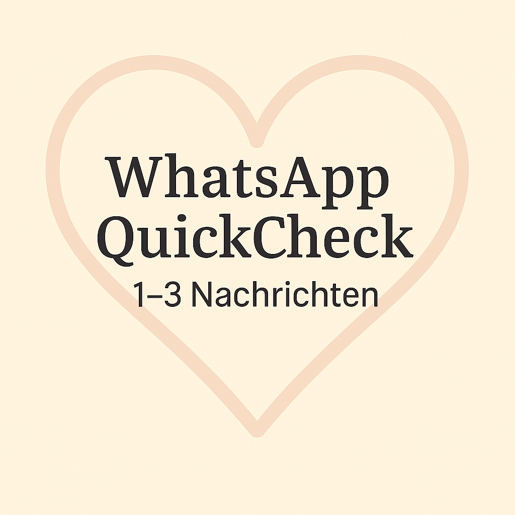 WhatsApp QuickCheck – 1–3 Nachrichten